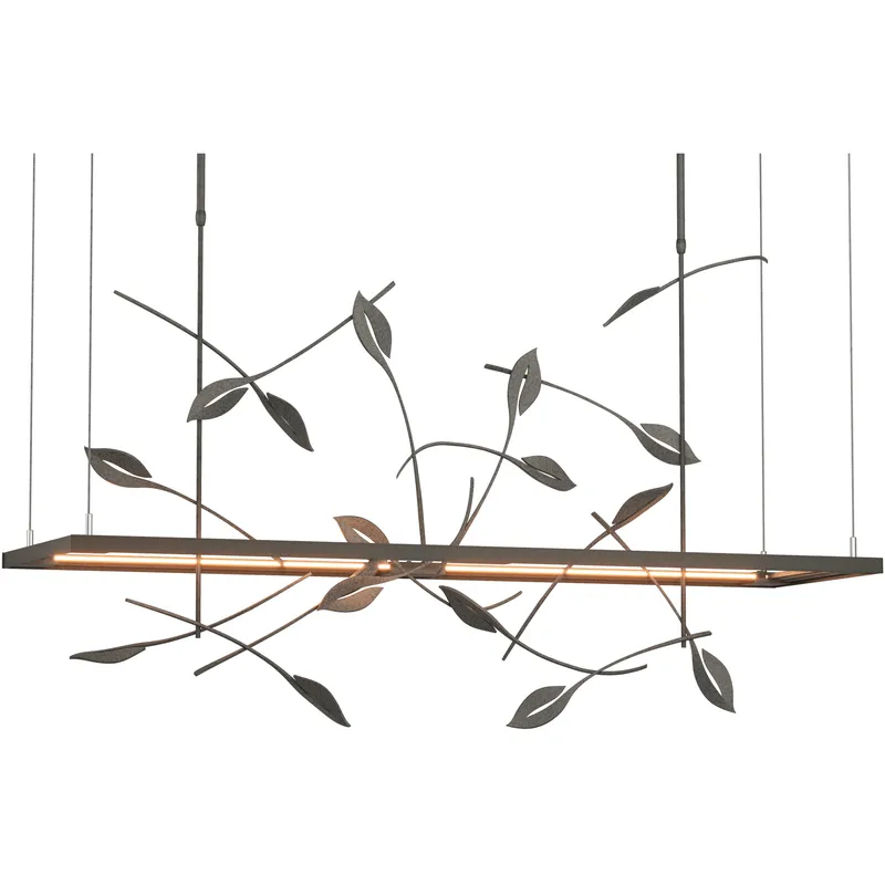 Autumn LED 53.4 inch Natural Iron Pendant Ceiling Light, Long