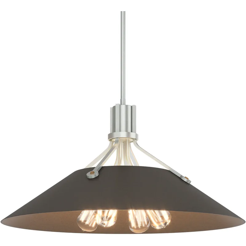 Henry 4 Light 23.1 inch Vintage Platinum and Dark Smoke Pendant Ceiling Light in Vintage Platinum/Dark Smoke