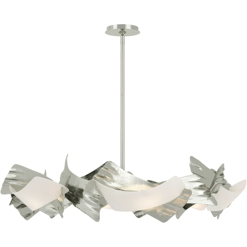 Crest 6 Light 37.8 inch Sterling Circular Pendant Ceiling Light