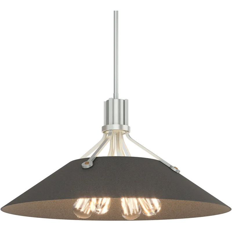 Henry 4 Light 23.1 inch Vintage Platinum and Natural Iron Pendant Ceiling Light in Vintage Platinum/Natural Iron