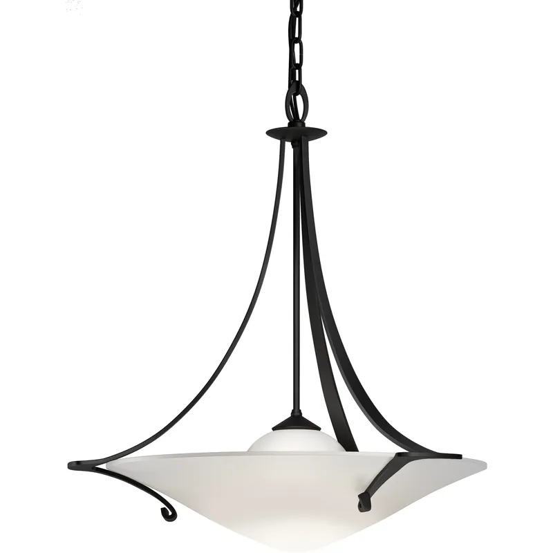 Antasia 1 Light 21.7 inch Black Pendant Ceiling Light in Opal