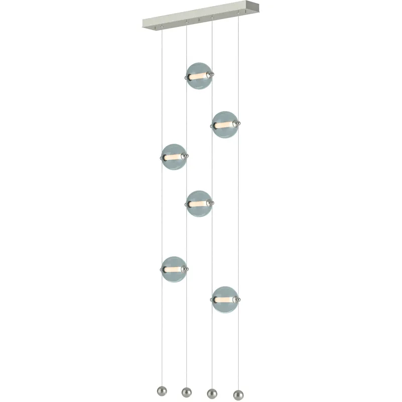 Abacus LED 22.3 inch Sterling Ceiling-to-Floor Pendant Ceiling Light in Cool Grey