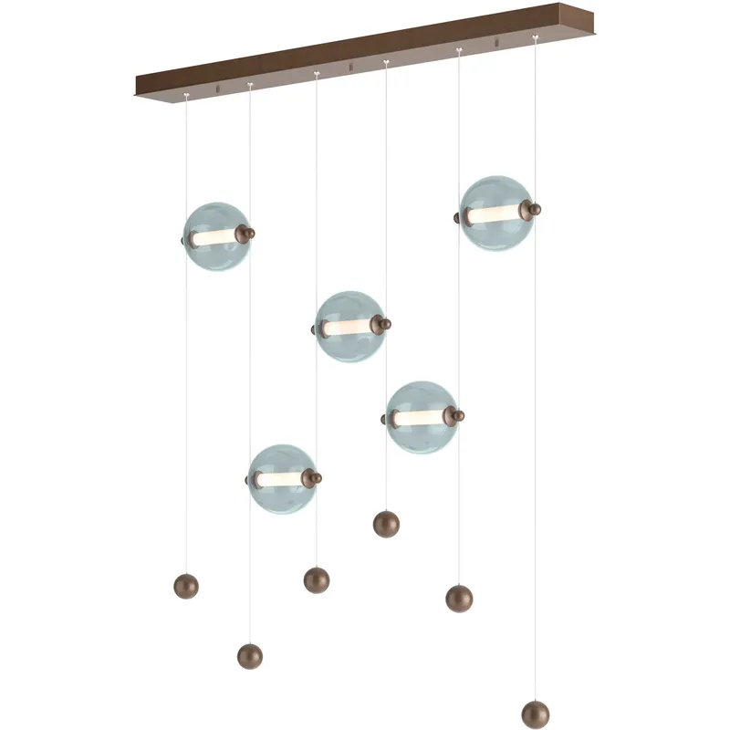 Abacus LED 41 inch Bronze Pendant Ceiling Light in Cool Grey