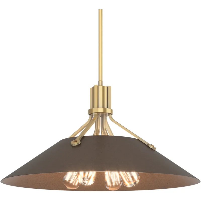 Henry 4 Light 23.1 inch Modern Brass and Bronze Pendant Ceiling Light in Modern Brass/Bronze