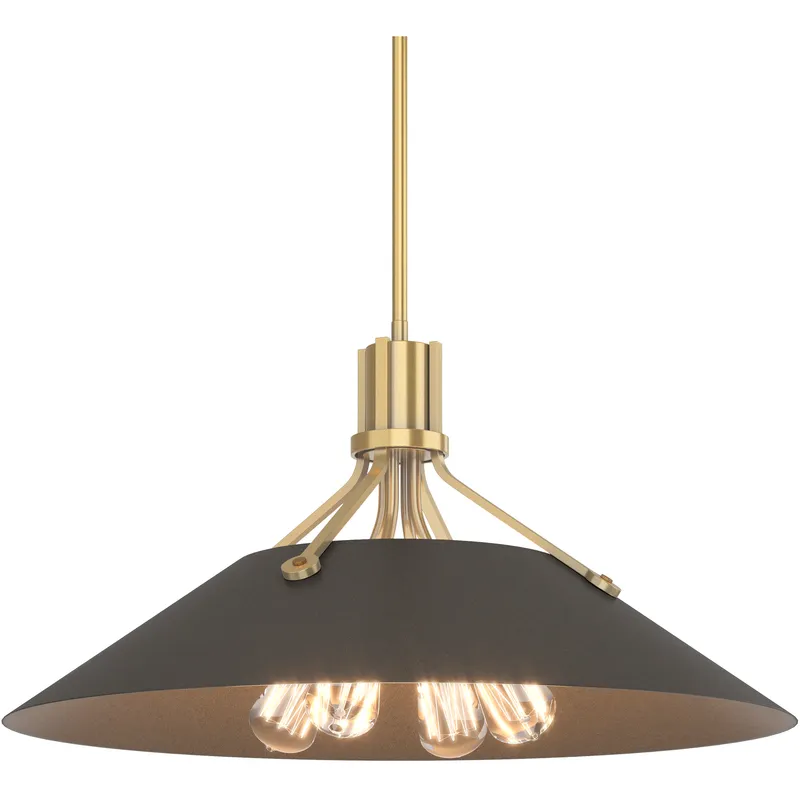 Henry 4 Light 23.1 inch Modern Brass and Dark Smoke Pendant Ceiling Light in Modern Brass/Dark Smoke