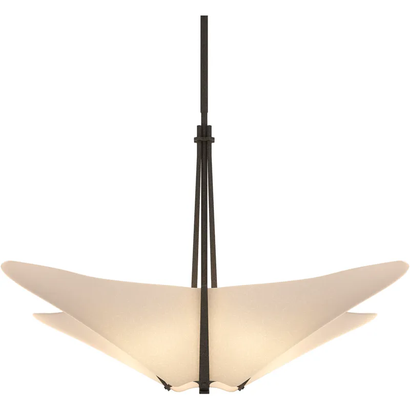 Kirigami 4 Light 23.7 inch Natural Iron Pendant Ceiling Light