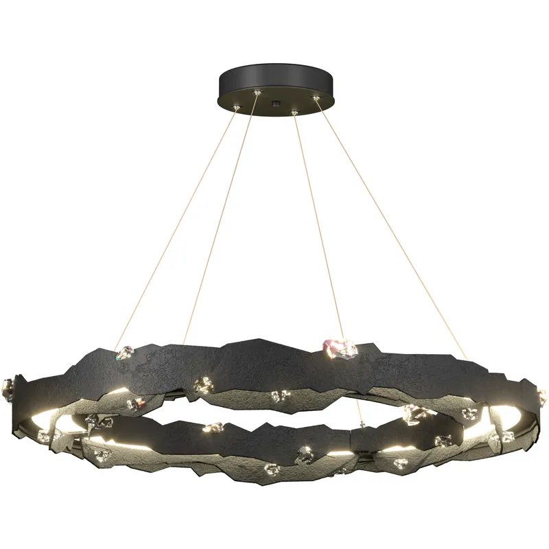 Trove LED 38.2 inch Black Circular Pendant Ceiling Light