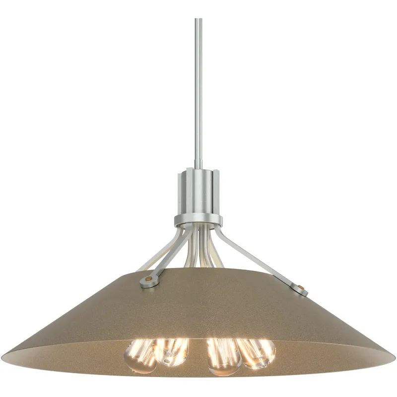 Henry 4 Light 23.1 inch Vintage Platinum and Soft Gold Pendant Ceiling Light in Vintage Platinum/Soft Gold