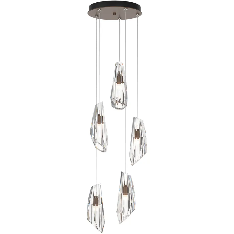 Luma 5 Light 14.5 inch Bronze Pendant Ceiling Light, Standard