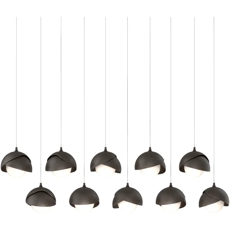Brooklyn 10 Light 44.5 inch Oil Rubbed Bronze Pendant Ceiling Light, Long