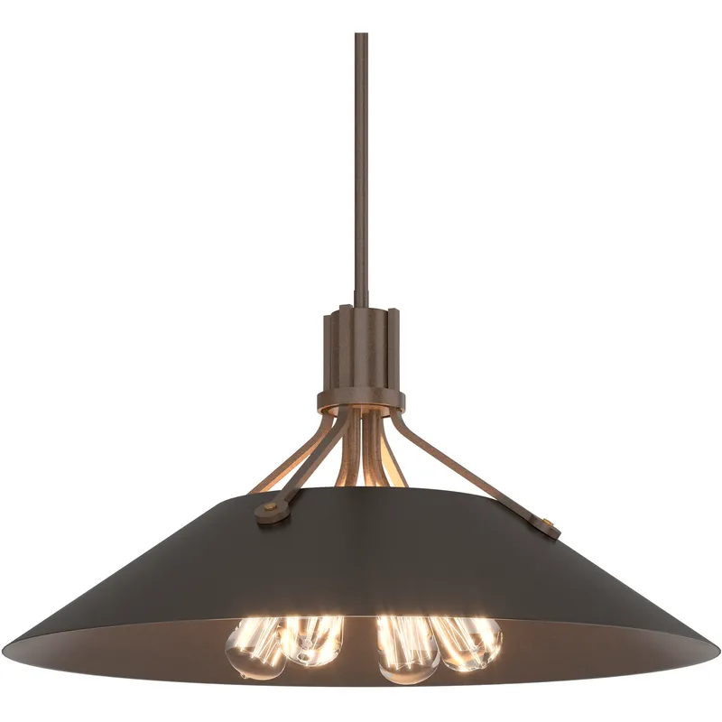 Henry 4 Light 23.1 inch Ink and Oil Rubbed Bronze Pendant Ceiling Light