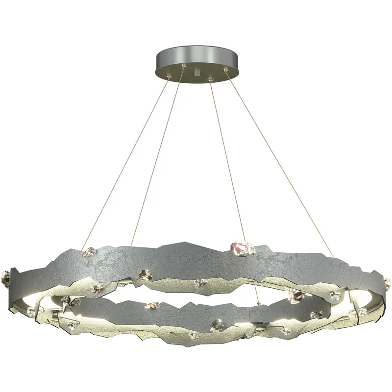 Trove LED 38.2 inch Vintage Platinum Circular Pendant Ceiling Light
