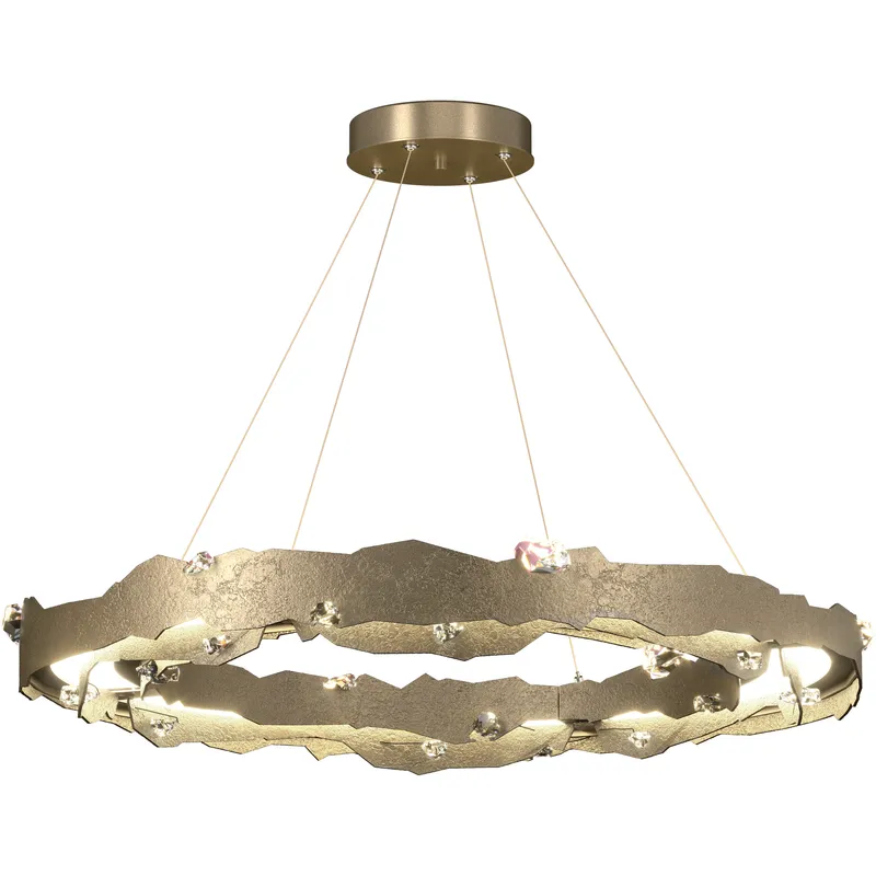 Trove LED 38.2 inch Soft Gold Circular Pendant Ceiling Light