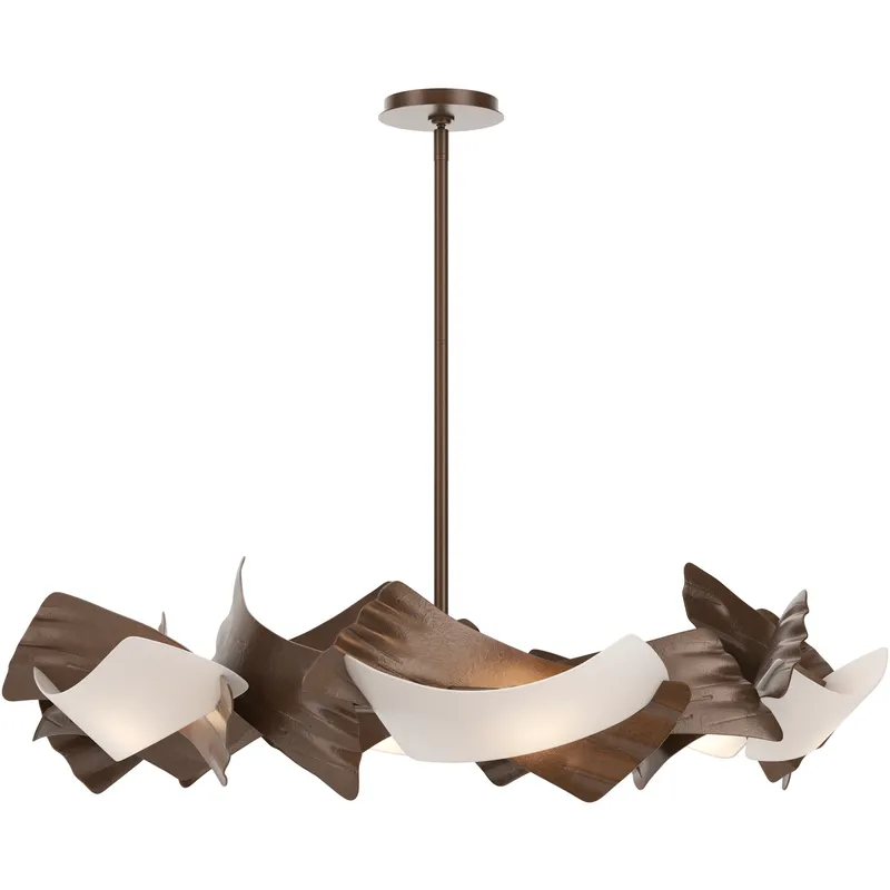 Crest 6 Light 37.8 inch Bronze Circular Pendant Ceiling Light