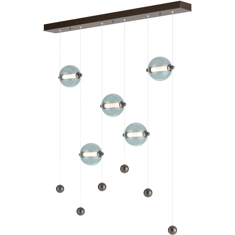 Abacus LED 41 inch Oil Rubbed Bronze Pendant Ceiling Light in Cool Grey