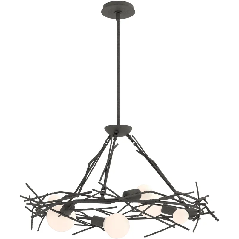 Brindille 6 Light 37.3 inch Natural Iron Circular Pendant Ceiling Light