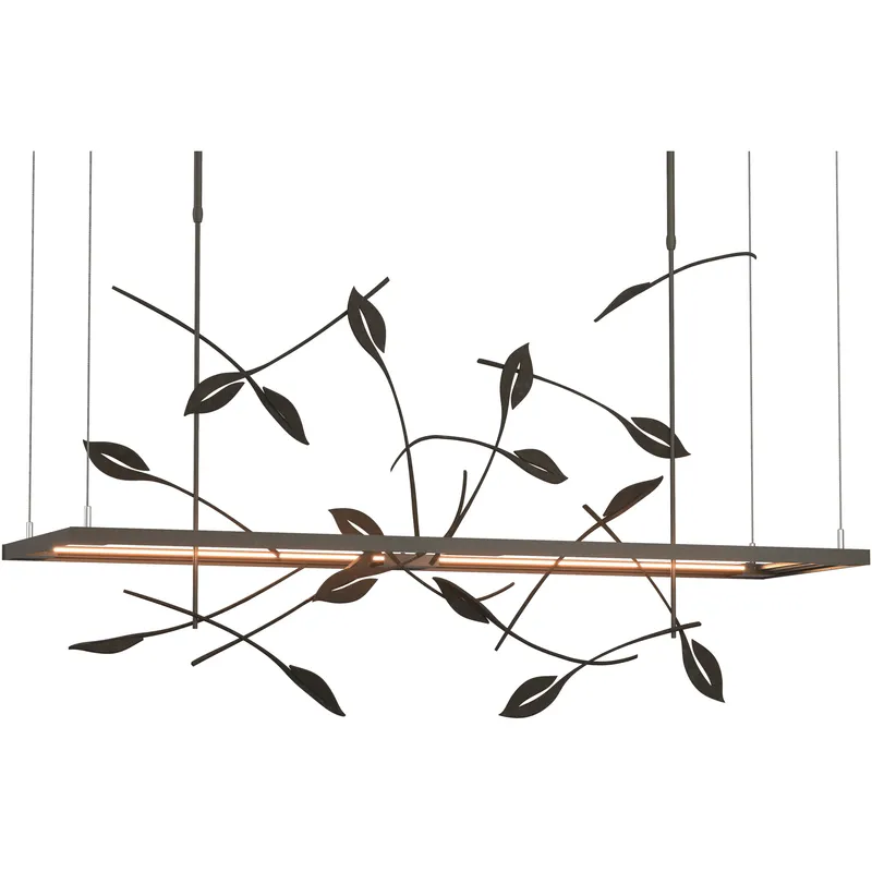 Autumn LED 53.4 inch Dark Smoke Pendant Ceiling Light, Long