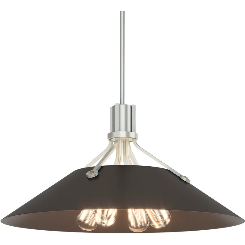 Henry 4 Light 23.1 inch Vintage Platinum and Oil Rubbed Bronze Pendant Ceiling Light in Vintage Platinum/Oil Rubbed Bronze