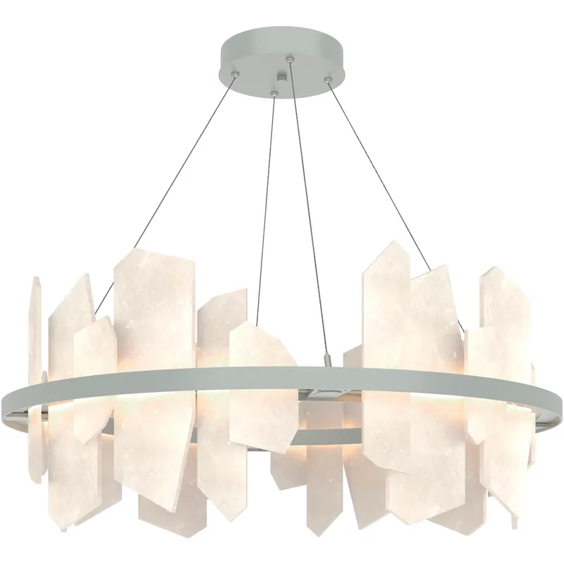 Volterra LED 38 inch Vintage Platinum Circular Pendant Ceiling Light