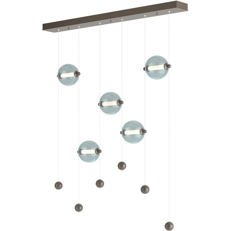 Abacus LED 41 inch Dark Smoke Pendant Ceiling Light in Cool Grey
