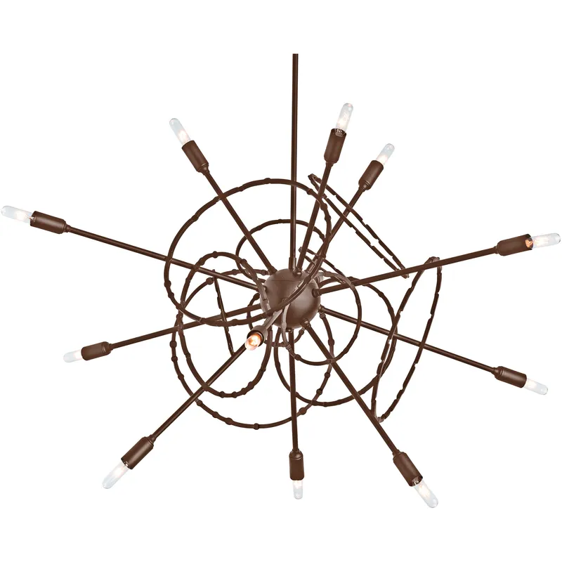 Olympus 12 Light 33.2 inch Bronze Pendant Ceiling Light