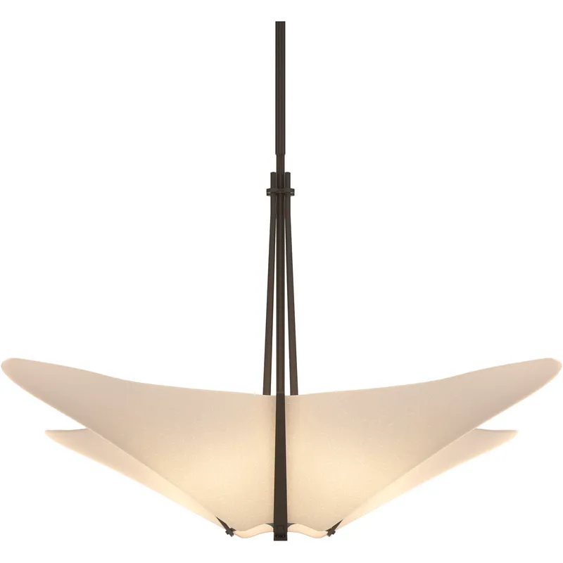 Kirigami 4 Light 23.7 inch Dark Smoke Pendant Ceiling Light