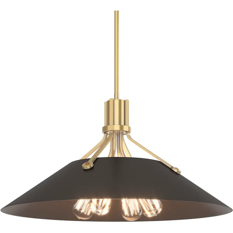 Henry 4 Light 23.1 inch Modern Brass and Oil Rubbed Bronze Pendant Ceiling Light in Modern Brass/Oil Rubbed Bronze