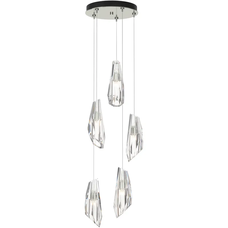 Luma 5 Light 14.5 inch Sterling Pendant Ceiling Light, Standard