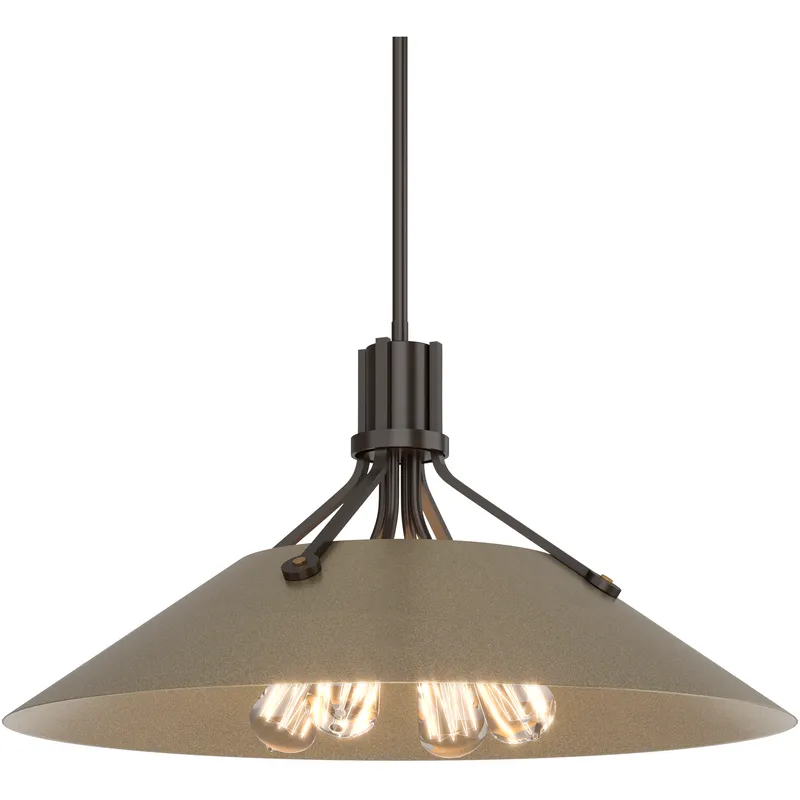 Henry 4 Light 23.1 inch Oil Rubbed Bronze and Soft Gold Pendant Ceiling Light in Oil Rubbed Bronze/Soft Gold