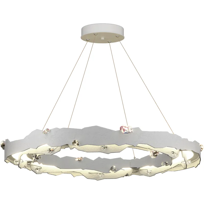 Trove LED 38.2 inch White Circular Pendant Ceiling Light