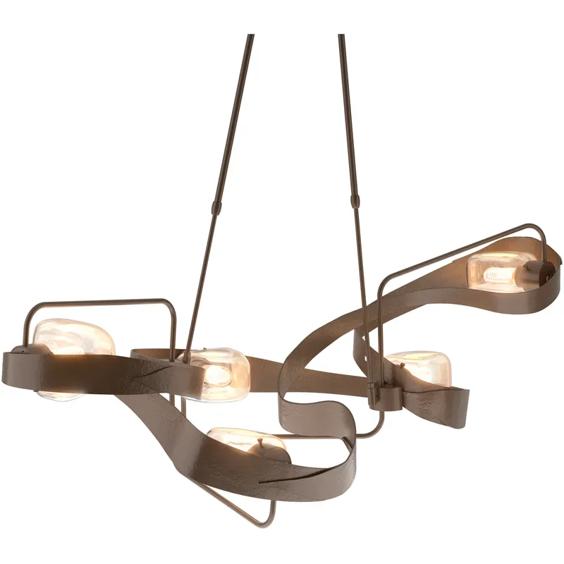 Graffiti 5 Light 50.1 inch White Pendant Ceiling Light, Short