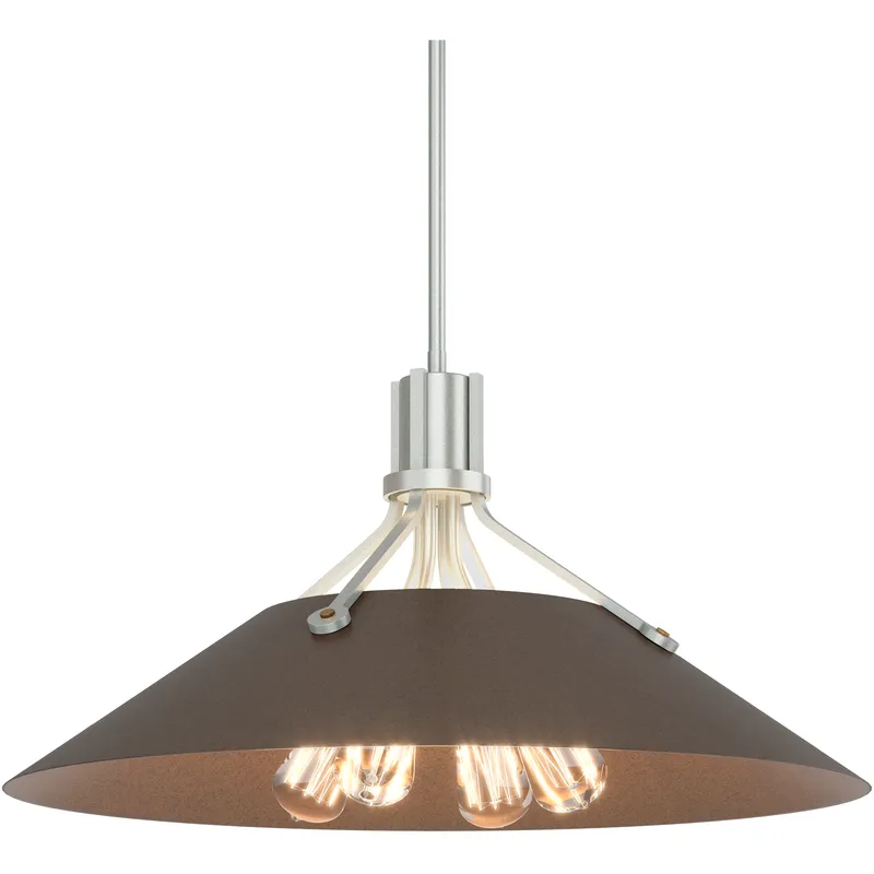 Henry 4 Light 23.1 inch Vintage Platinum and Ink Pendant Ceiling Light