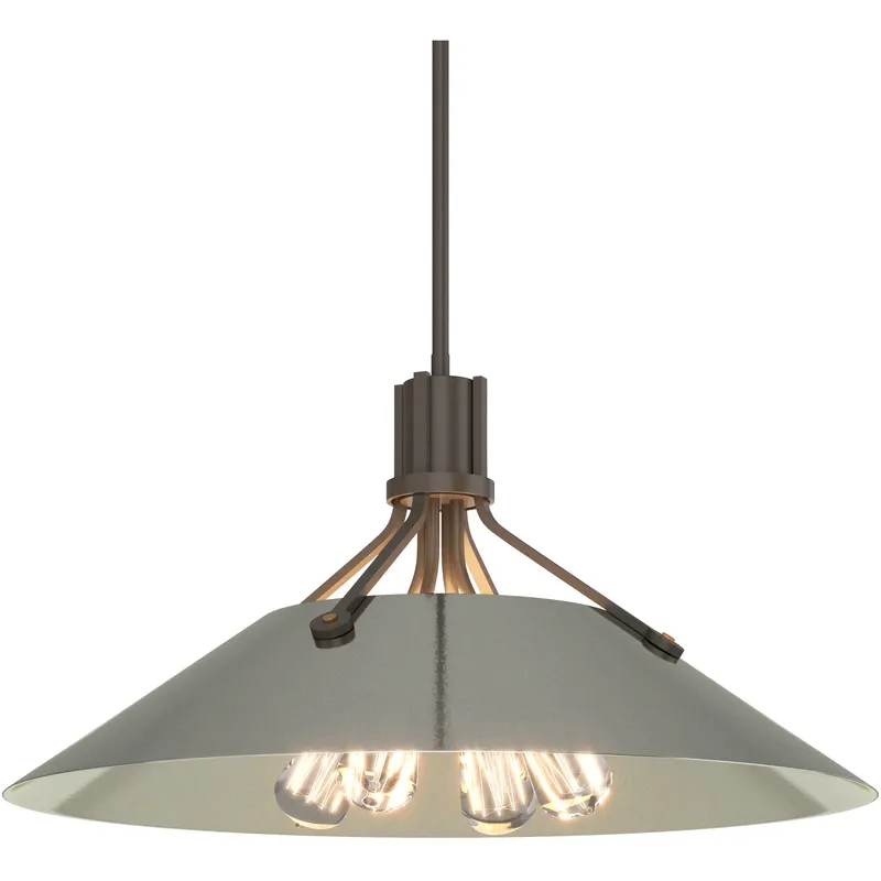 Henry 4 Light 23.1 inch Dark Smoke and Sterling Pendant Ceiling Light in Dark Smoke/Sterling