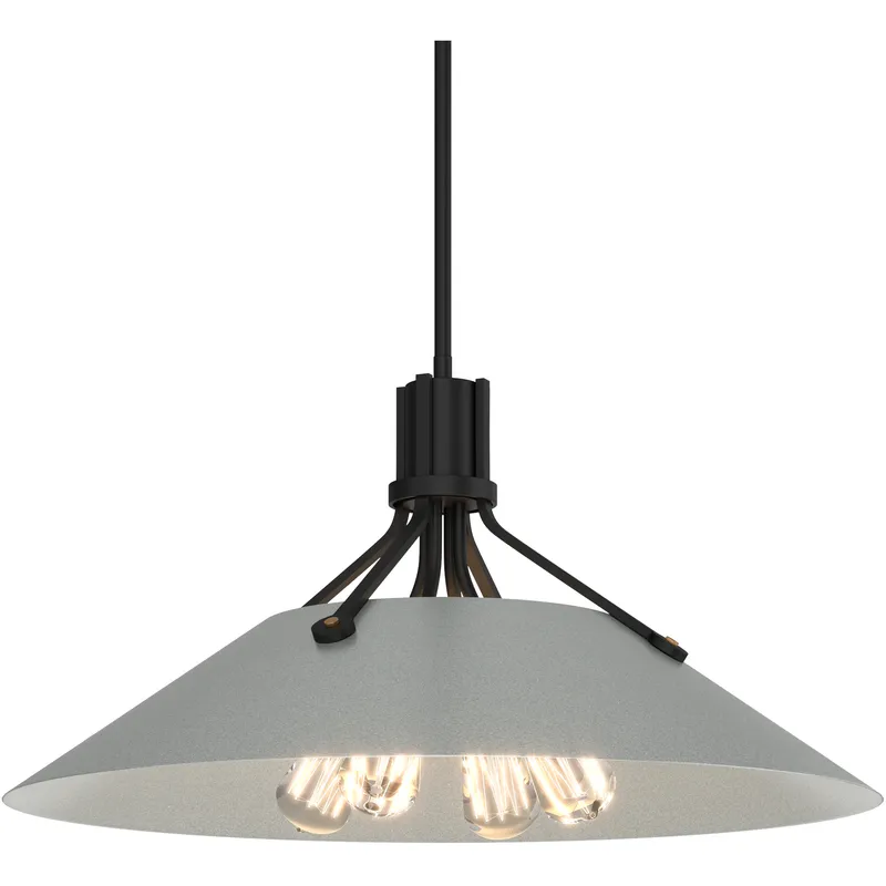 Henry 4 Light 23.1 inch Black and Vintage Platinum Pendant Ceiling Light in Black/Vintage Platinum