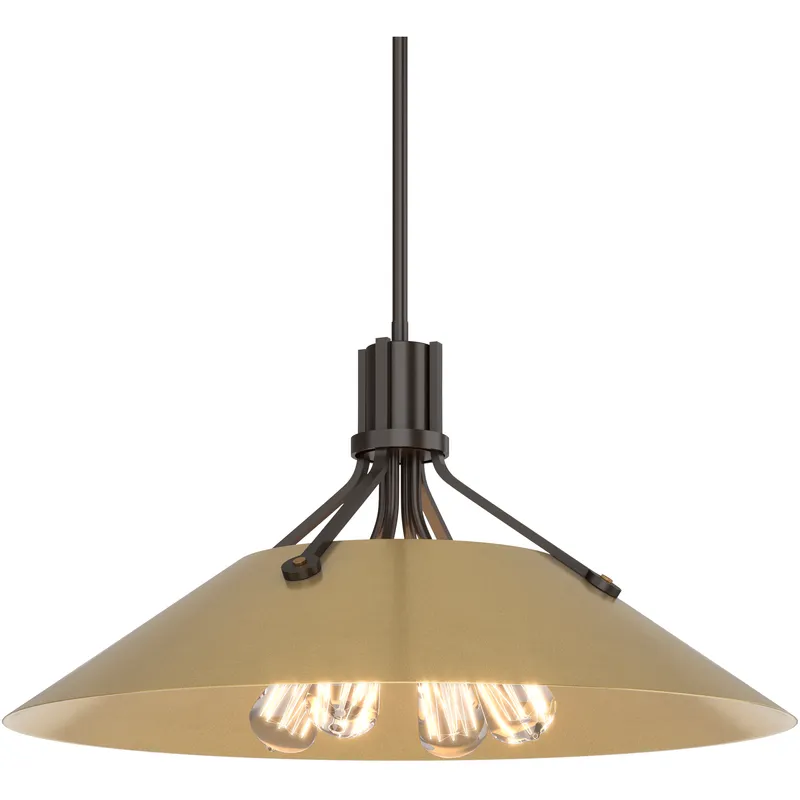 Henry 4 Light 23.1 inch Oil Rubbed Bronze and Modern Brass Pendant Ceiling Light in Oil Rubbed Bronze/Modern Brass