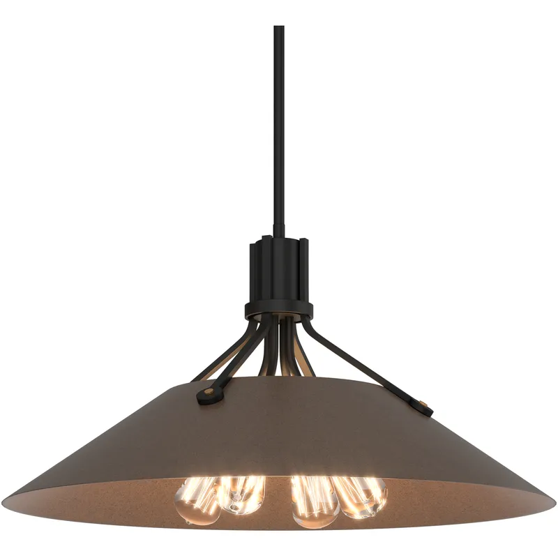 Henry 4 Light 23.1 inch Black and Bronze Pendant Ceiling Light in Black/Bronze