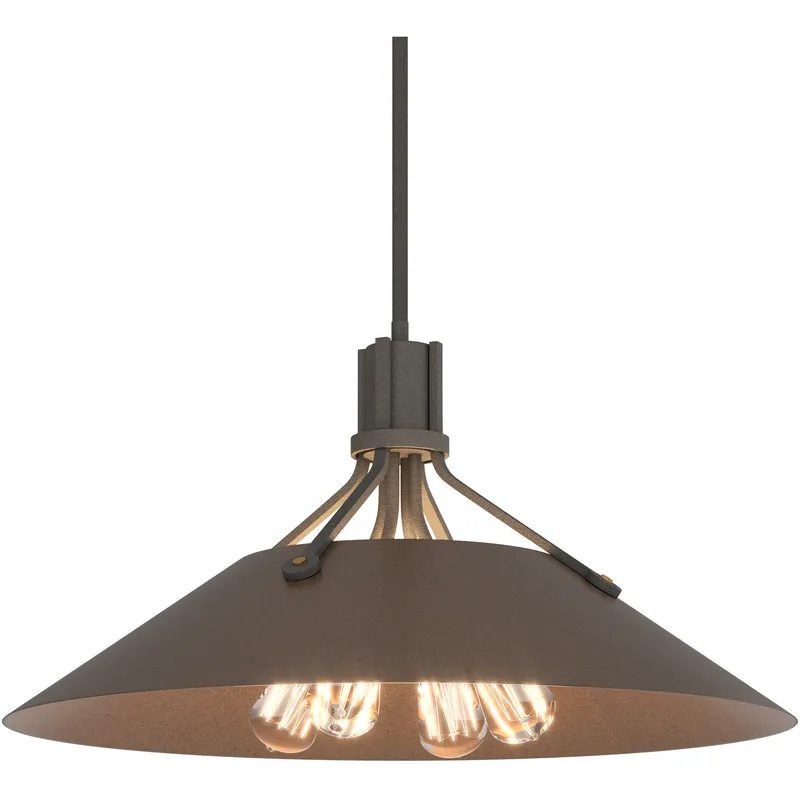 Henry 4 Light 23.1 inch Natural Iron and Ink Pendant Ceiling Light