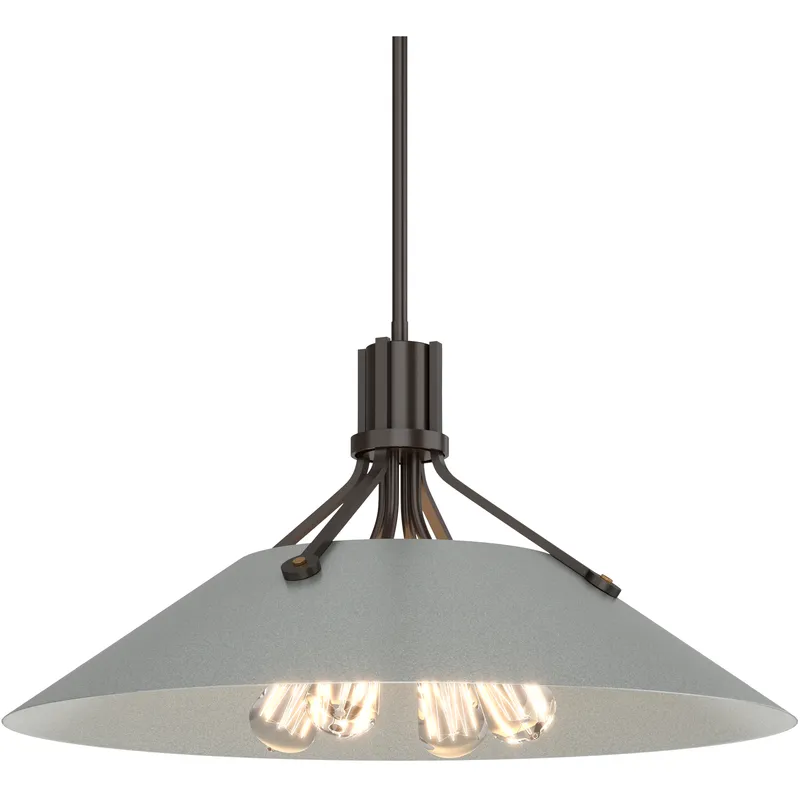 Henry 4 Light 23.1 inch Oil Rubbed Bronze and Vintage Platinum Pendant Ceiling Light in Oil Rubbed Bronze/Vintage Platinum