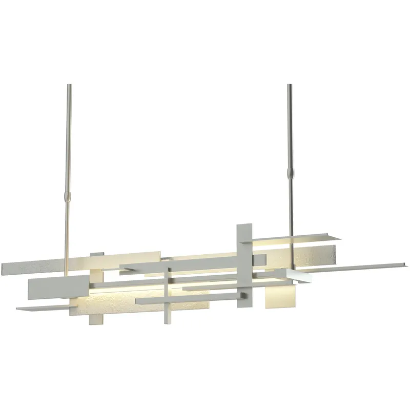 Planar LED 42.3 inch Vintage Platinum Pendant Ceiling Light, Large
