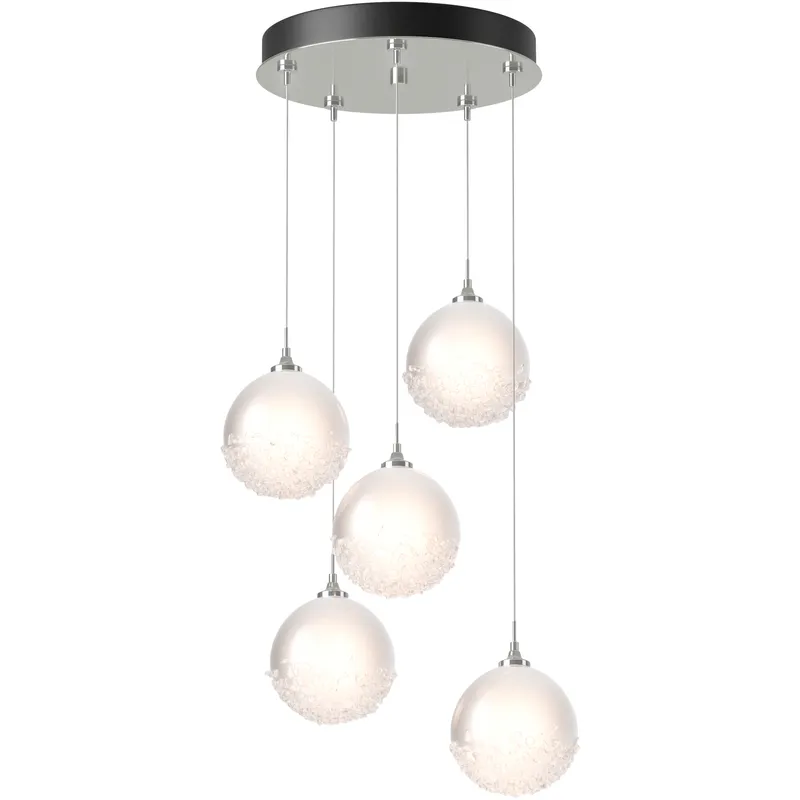 Fritz 5 Light 15.4 inch Sterling Pendant Ceiling Light, Standard