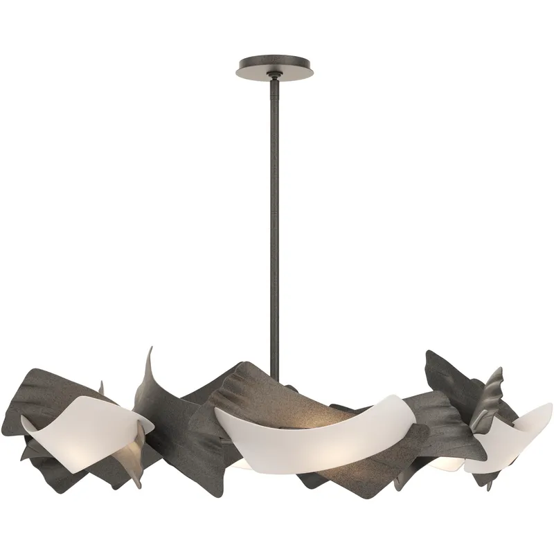 Crest 6 Light 37.8 inch Natural Iron Circular Pendant Ceiling Light