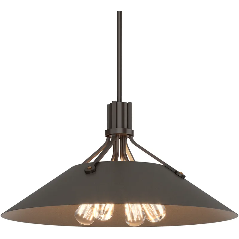 Henry 4 Light 23.1 inch Oil Rubbed Bronze and Dark Smoke Pendant Ceiling Light in Oil Rubbed Bronze/Dark Smoke