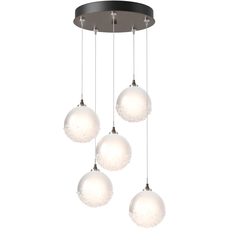 Fritz 5 Light 15.4 inch Bronze Pendant Ceiling Light, Standard