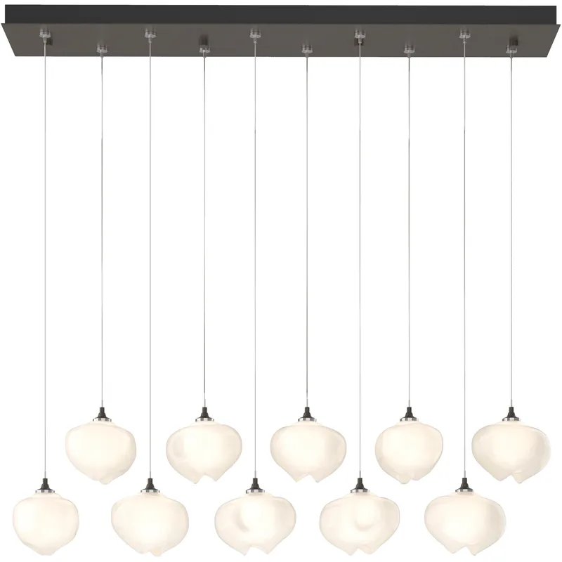 Ume 10 Light 44.7 inch Dark Smoke Pendant Ceiling Light in Frosted, Standard