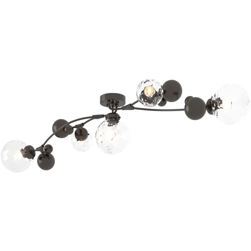 Sprig 5 Light 61.7 inch Oil Rubbed Bronze Semi-Flush Ceiling Light in Water