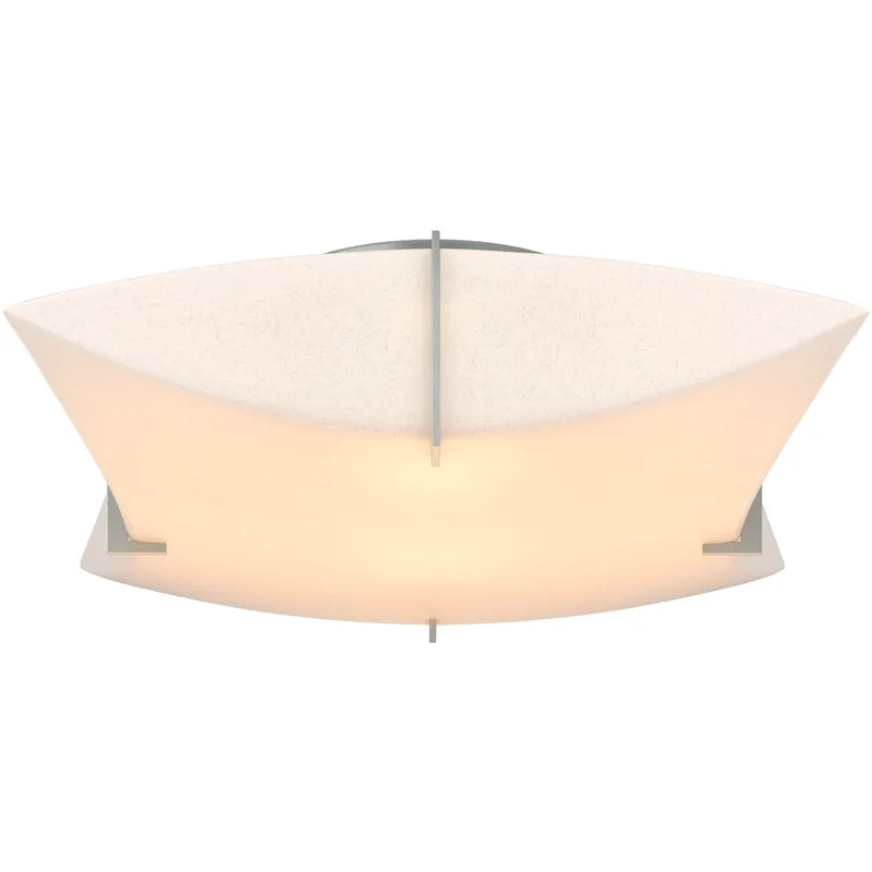 Bento 2 Light 17.8 inch Vintage Platinum Semi-Flush Ceiling Light
