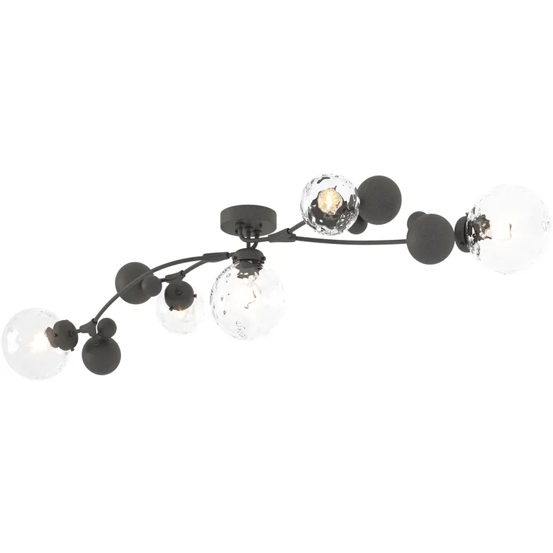 Sprig 5 Light 21 inch Natural Iron Semi-Flush Ceiling Light in Water