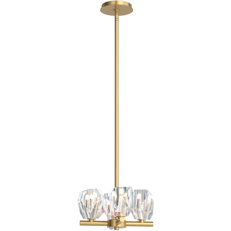 Gatsby 4 Light 11.6 inch Modern Brass Semi-Flush/Pendant Ceiling Light