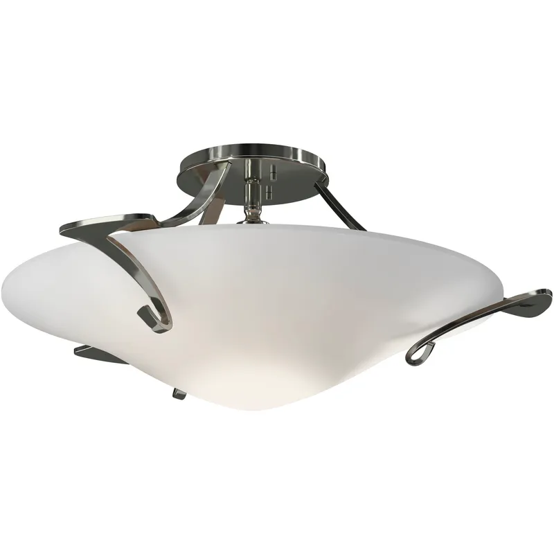 Antasia 1 Light 22.3 inch Sterling Semi-Flush Ceiling Light in Opal