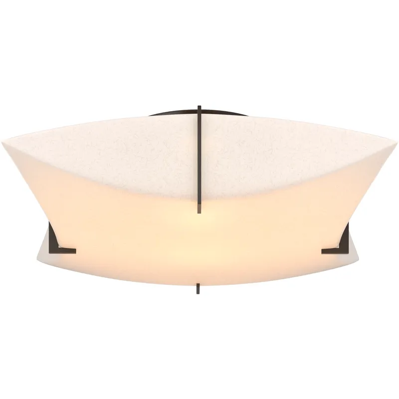 Bento 2 Light 17.8 inch Oil Rubbed Bronze Semi-Flush Ceiling Light